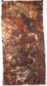 Alte chinesische Seidenmalerei - Temperafarbe auf durchscheinendem Seidengewebe, mythologische