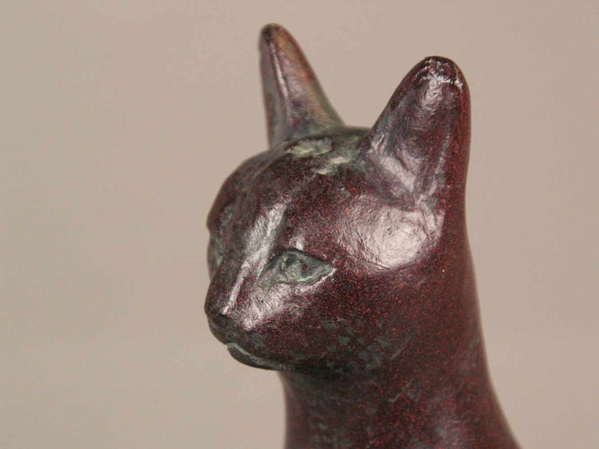 "Egyptian Cat" - The Austin Sculpture Collection, vollplastische Figur der altägyptischen Göttin - Bild 2 aus 6