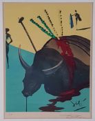 Dalí, Salvador (1904-Figueres-1989) - "Der Stier ist tot", Farblithographie auf Arches Papier, aus