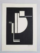 Dexel, Walter (1890 München - Braunschweig 1973) - Konstruktivistische Komposition, Holzschnitt