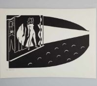 Arntz, Gerd (1900 Remscheid - 1988 Den Haag) - Bespiegelung II (1932), Linolschnitt auf Vergé-