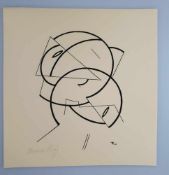 Ring, Thomas (1892-1983) - Lineare Komposition 1921, Holzschnitt auf Papier, links unten in Blei