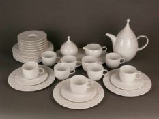 Kaffeeservice "Zauberflöte" - Rosenthal, Entwurf von Björn Wiinblad, Weißporzellan und