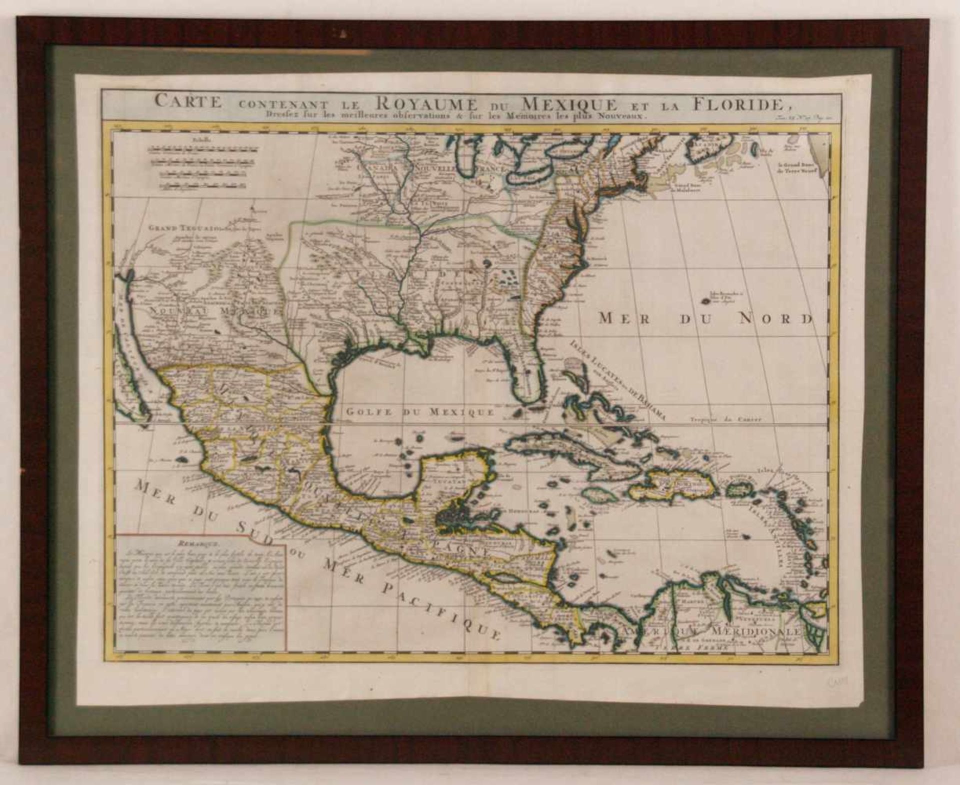 Chatelain, Henri Abraham (Paris 1684 - 1743) - "Carte contenant le Royaume du Mexique et la