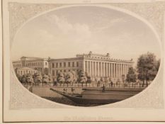 "Berlin. Die Königlichen Museen" - Lithographie von Friedrich August Borchel (Deutscher