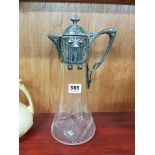 ANTIQUE ARTS & CRAFTS CLARET JUG