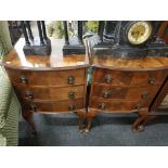 PAIR OF 3 DRAWER BEDSIDE CABINETS