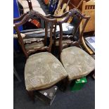 SET OF 4 VICTORIAN DINING CHAIRS