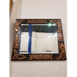 COPPER CELTIC DESIGN MIRROR