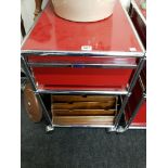 RED RETRO & CHROME CABINET