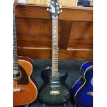 TANGLEWOOD PIONEER II ELECTRIC GUITAR ON STAND