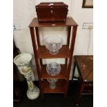 EDWARDIAN INLAID 4 TIER DISPLAY STAND