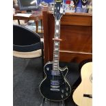 COLUMBUS 'LES PAUL' STYLE ELECTRIC GUITAR CIRCA 1970 ON STAND