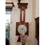 ANTIQUE ARTS & CRAFTS BAROMETER (BELFAST)