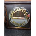 ANTIQUE JOHN JAMESON WHISKEY MIRROR