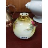 ROYAL WORCESTER POT - POURRI SIGNED K. BLAKE