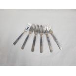 6 X HEAVY SILVER FORKS