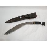 GHURKA KNIFE & 2 SMALL KNIVES