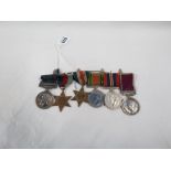 SET OF WAR MEDALS TO INCLUDE GENERAL SERVICE MEDAL WITH PALESTINE BAR & REGULAR ARMY GOOD CONDUCT