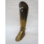 ANTIQUE MILITARY BRASS BOOT UMBRELLA/STICK STAND