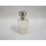 SILVER TOPPED PERFUME BOTTLE - HALLMARKED 800