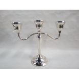 SILVER CANDLEABRA - HALLMARKED BIRMINGHAM