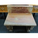 OLD PINE CHURCH PEW SEAT