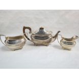 SILVER 3 PIECE TEA SERVICE CHESTER 1937/38 - GEORGE VI