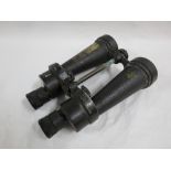 PAIR OF MILITARY BINOCULARS A/F