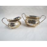 SILVER SUGAR BOWL & CREAM JUG - SHEFFIELD 1952/53 ELIZABET II