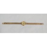 9 CARAT GOLD LADIES ROTARY WRIST WATCH