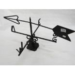 WROUGHT IRON WEATHER VANE