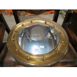 BRASS PORTHOLE MIRROR