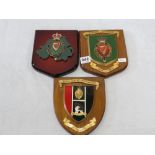 3 POLICE PLAQUES