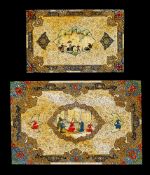 A pair of Persian miniature paintings by Khatta'i