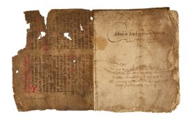 Ɵ Account book for the church of “Colhauser”, manuscript, in German, on paper, bound in a parchment