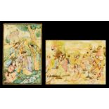 A Pair of Persian Miniature paintings