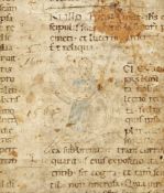 Single leaf from a monumental copy of Gregory the Great, Homilies
