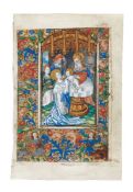 Presentation in the Temple, composite miniature from a Book of Hours