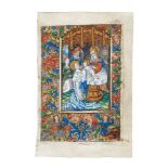 Presentation in the Temple, composite miniature from a Book of Hours