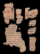 A Funeral Procession and Funerary Sacrifices on fragments from a Book of the Dead