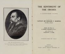 Ɵ Richard Francis Burton, The Sentiment of the Sword, first edition in book form