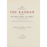 Ɵ Richard Francis Burton, The Kasidah of Haji Abdu al-Yazdi, third edition, one of 250 copies only