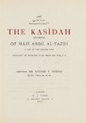 Ɵ Richard Francis Burton, The Kasidah of Haji Abdu al-Yazdi, third edition, one of 250 copies only