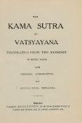 Ɵ Richard Francis Burton, The Kama Sutra of Vatsyayana, first reprint, for private circulation only