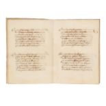 Ɵ Claudio Tolomei, Oglia putrida, in Italian, manuscript on paper