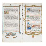 Bifolium from a Renaissance Book of Hours