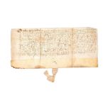 Collection of charters, wills and related documents, in Latin and English, on paper and parchment