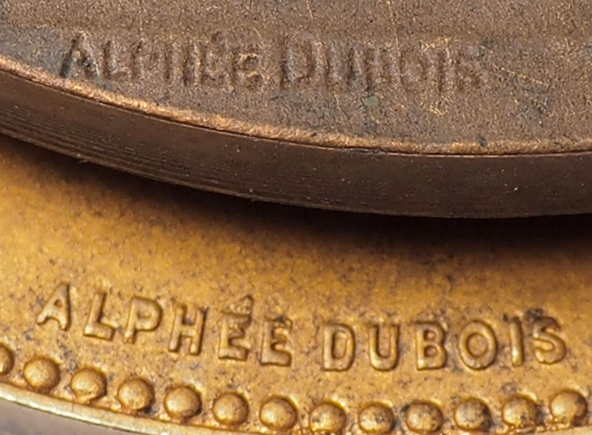 Dubois, Alphée, 1831 - 1905 Medaille, gestiftet vom Marquis de Moustier. Auf der Vorderseite - Bild 3 aus 3