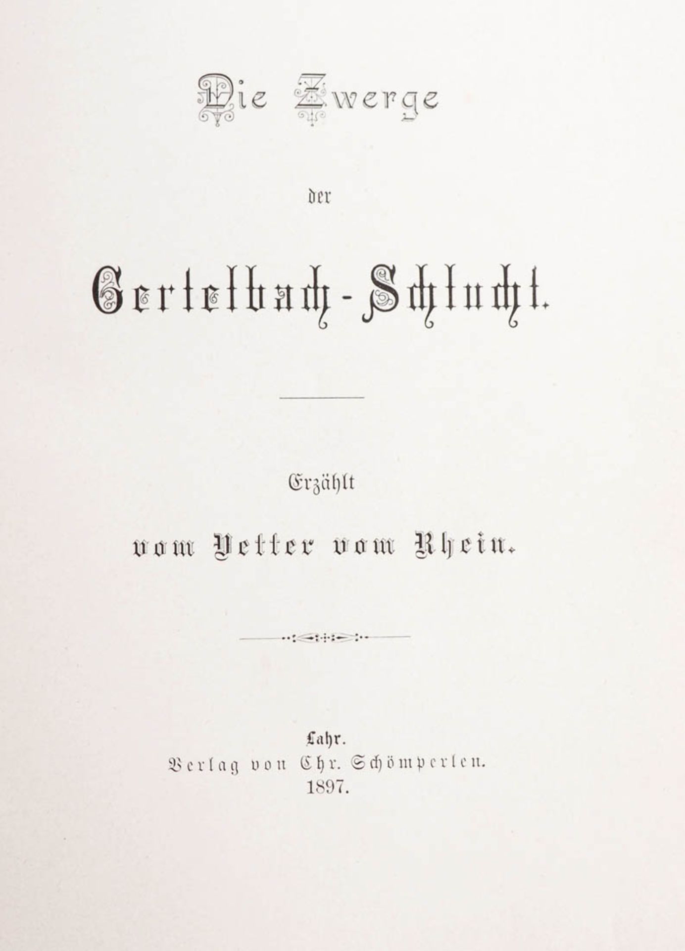 Schmidlin, Adolf,1868 - 1954 Zwei Kinder im Wald (Rötelzeichnung), dazu "Die zwerge der - Bild 4 aus 5